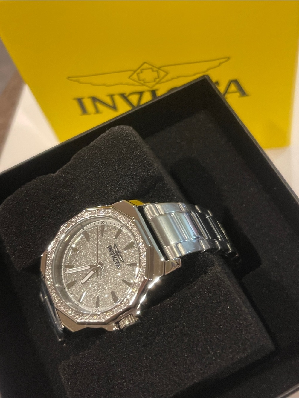 Invicta Speedway Women's Watch - 34mm, Steel (49128) Sparkly Watch for Woman - Picture 4 of 8
